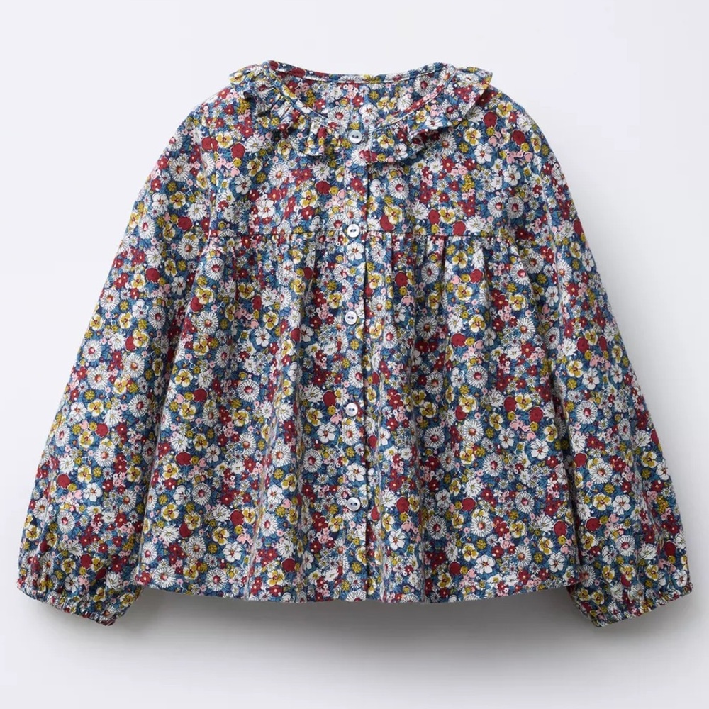 Zara Kids Floral Print Blouse